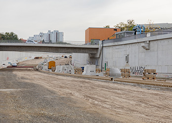 Baustelle Autobahn Berlin A 100, Abschnit 16