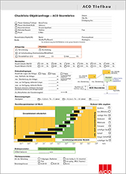 Checkliste Objektanfrage ACO Stormbrixx