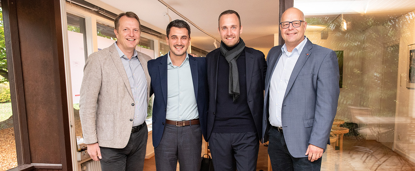 Die Geschäftsführung der zukünftigen ACO GmbH: v.l. Thomas Bendixen, Alexander Airich, Sebastian Danckert-Ebens, Thomas Bannas