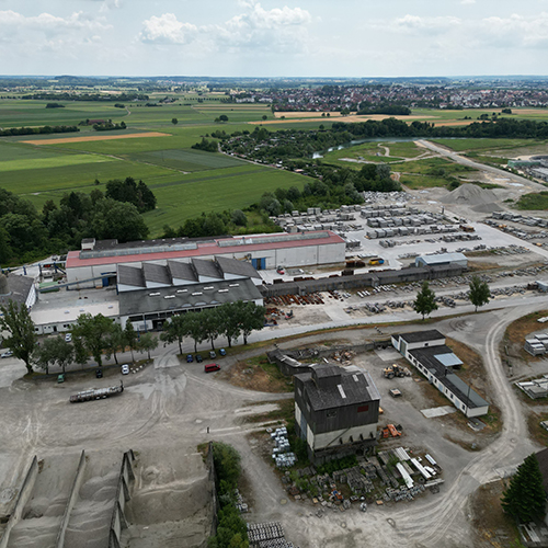 Luftaufnahme: Betonwerk Neu-Ulm